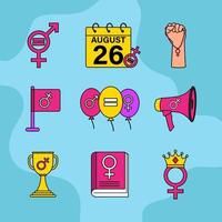 Women's Equality Day Icon vector