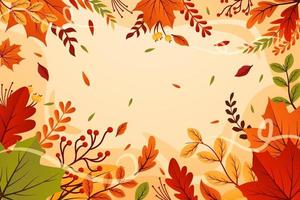 Fallen Leaves Background vector