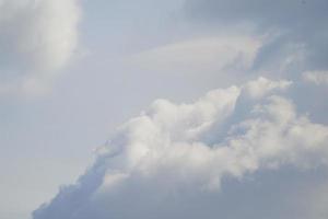 Clearly beautiful blue sky with unique cloud. photo