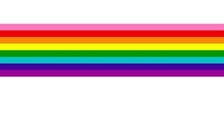 Gay Pride Rainbow Flag LGBTQIA template. Diversity e Inclusivity. Pride Banner vector