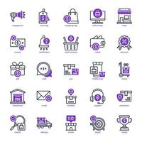 Marketplace icon pack for your website design, logo, app, UI. Marketplace icon mix line and solid design. Vector graphics illustration and editable stroke.