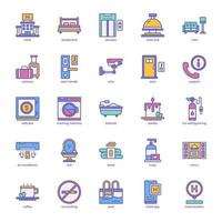 Hotel Agent icon pack for your website design, logo, app, UI. Hotel Agent icon outline design. Vector graphics illustration and editable stroke.