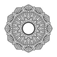 Flower Mandala. Vintage decorative elements. Coloring book page vector