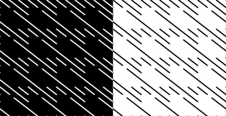 Abstract geometric seamless minimal lines black and white pattern texture background