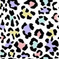 Leopard print pattern seamless tiger cheetah jaguar animal safari skin prints spots texture colorful background vector