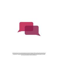 chat icon logo on isolated background vector