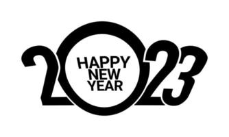 2023 Happy New Year Background Design. vector