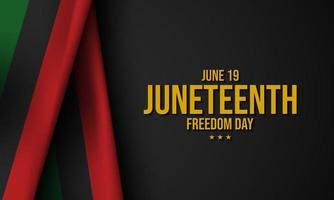 Juneteenth Freedom Day Background Design. vector