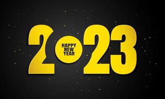 2023 Happy New Year Background Design. Vector Illustration.