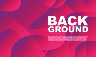 Abstract colorful liquid and curvy geometric background for banner. vector