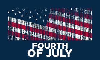 Fourth of July Background Design. vector