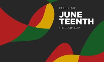 Juneteenth Freedom Day Background Design. vector