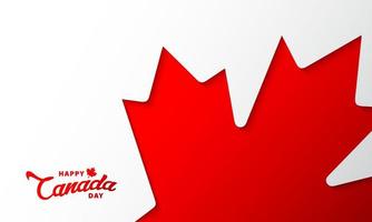 Canada Day Background Design. Vector Illustration.