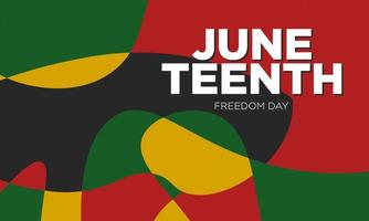 Juneteenth Freedom Day Background Design. vector