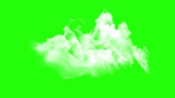 animierte Wolke, die sich auf Green-Screen-Bewegungsgrafik bewegt video
