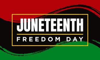 Juneteenth Freedom Day Background Design. vector