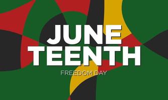 Juneteenth Freedom Day Background Design. vector