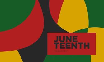 Juneteenth Freedom Day Background Design. vector