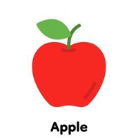 Red Apple icon. vector