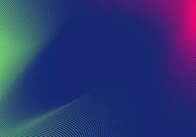 Abstract modern fluid wave blend lines green and pink on blue background vector