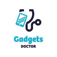 logotipo de médico de gadgets vector