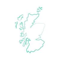 Scotland map on white background vector