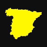 Spain map on white background vector