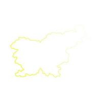 Slovenia map on white background vector