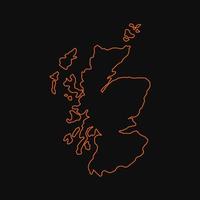 Scotland map on white background vector