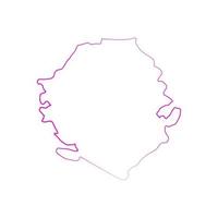 Sierra Leone map on white background vector