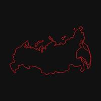 Russia map on white background vector