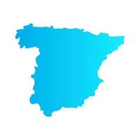 Spain map on white background vector