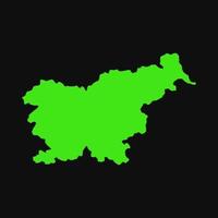 Slovenia map on white background vector