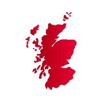 Scotland map on white background vector