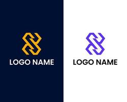 plantilla de diseño de logotipo de empresa letra s vector