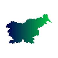 Slovenia map on white background vector