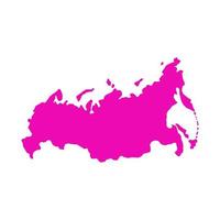 Russia map on white background vector