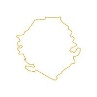 Sierra Leone map on white background vector