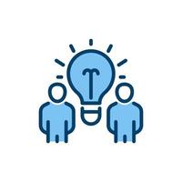 Brainstorming filled line icon. linear style sign for mobile concept and web design. Outline vector icon. Symbol, logo illustration. Vector graphic