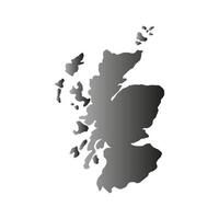 Escocia mapa sobre fondo blanco. vector