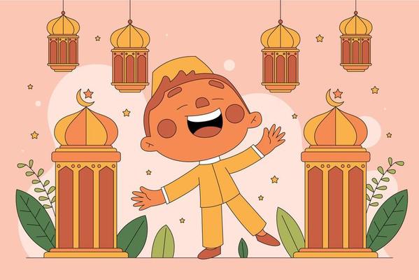 Hari Raya Cartoon Vector Art, Icons, and Graphics for Free Download