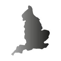 England map on white background vector