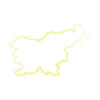 Slovenia map on white background vector