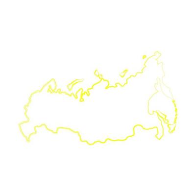 Russia map on white background