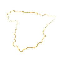 Spain map on white background vector