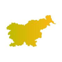 Slovenia map on white background vector