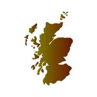 Scotland map on white background vector