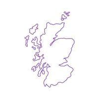 Scotland map on white background vector