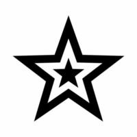 USA Star Icon Black and White Style vector