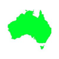 Australia map on white background vector